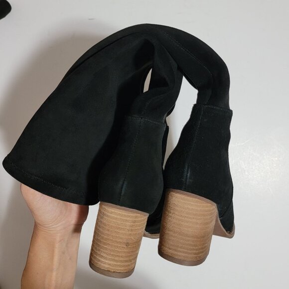 NEW Blondo Nada Knee High Boots Womens 9 Black Suede Minimalist Classic Chic - Picture 4 of 10